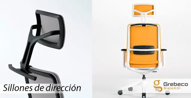 Imagen Silla giratoria con cabezal y respaldo tcnico, asiento tapizado AO, brazos 4D, ngulo negativo y base aluminio negro 2