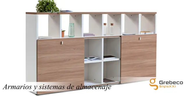 Imagen Librera de 18 huecos con puertas laminadas.