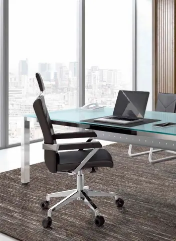 Imagen Mesa rectangular cromo-cristal 180X80 (kit)