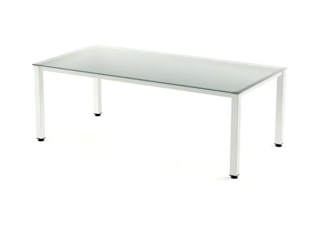 Imagen Mesa rectangular cromo-cristal 200X100 (kit)
