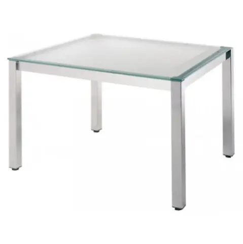 Imagen Mesa rectangular cromo-cristal 120X120 (kit)