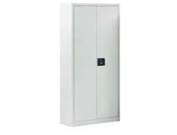 Imagen Armario metlico puertas batientes con 4 baldas 102X45x198h.