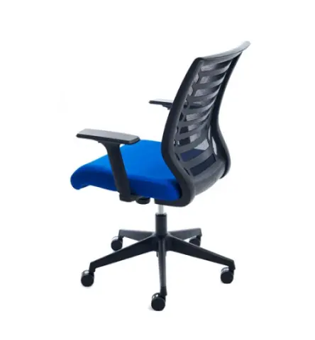 Imagen Silla giratoria respaldo de malla con brazos regulables