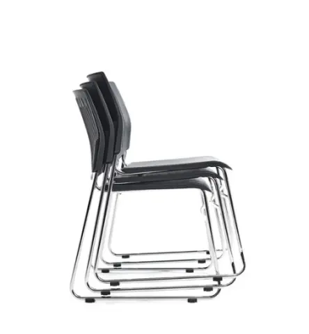 Imagen Silla confidente en PVC apilable 2
