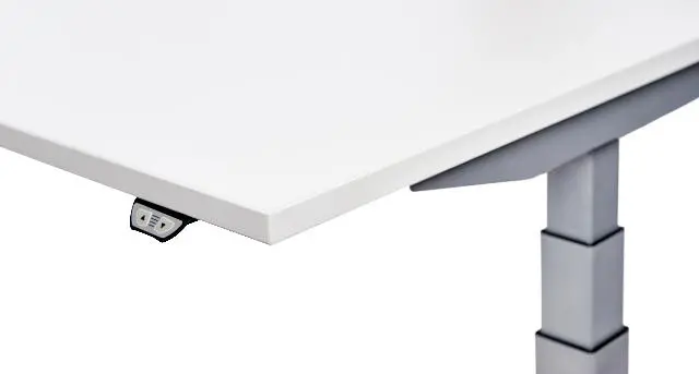 Mesa 180 cm Regulable En Altura Electricamente Con 3 Telescopicos Blanco