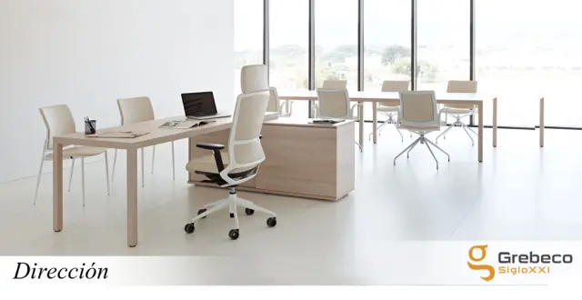 Imagen Mesa direccin rectangular con armario soporte de 1600. 2
