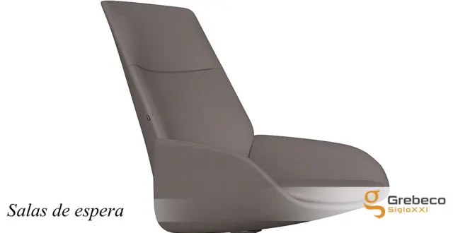 Imagen Silln respaldo alto. Asiento giratorio con Sistema autoretorno tapizado V 3