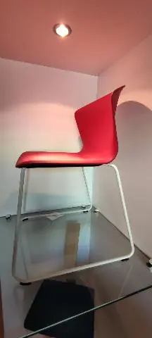 Imagen Silla patn apilable. Estructura acero blanca.