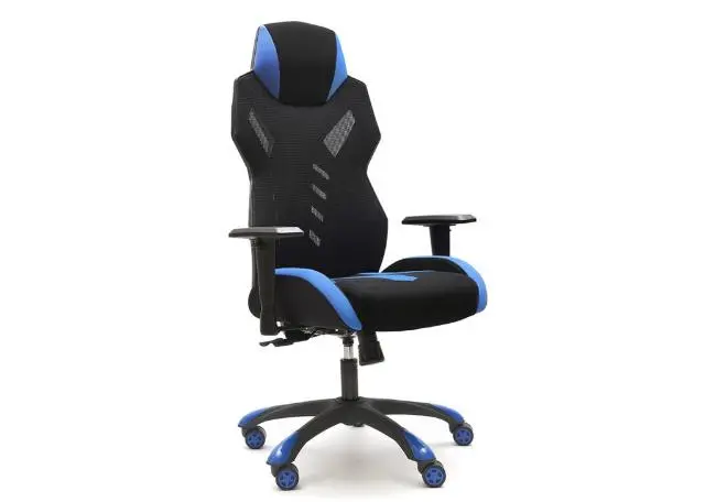 Imagen Silla Gaming giratoria Negro-Azul. Entrega 48-72h.