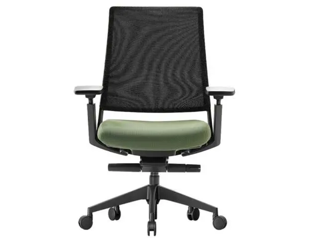 Imagen Silla giratoria sincro brazos 3D -base aluminio- movimiento side 2 -tensor lumbar- respaldo  en  malla runner
