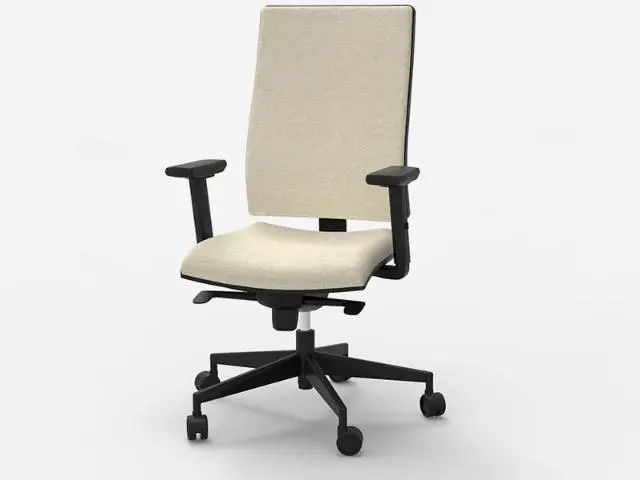 Imagen Silla giratoria sincro c/brazos regulables 3D base poliamida