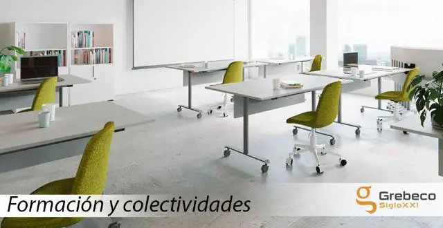 Imagen Mesa colectividades rectangular plegable con ruedas. 3