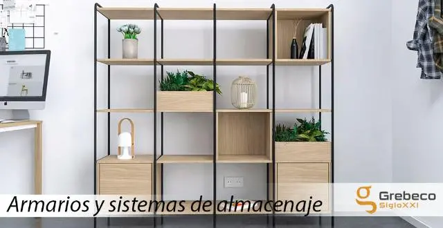 Imagen Estantera composicin 4x4 con 1 cajn con puerta , estantes y 2 huecos sin puerta 4