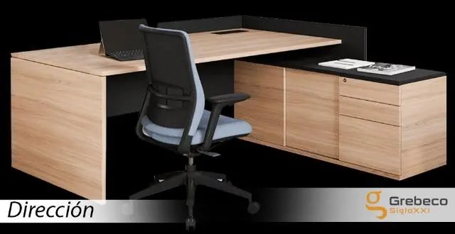 Imagen Mesa de dirección con mueble soporte lado derecho